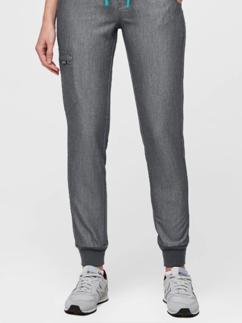 FIGS Technical Collection Jogger Scrub Pants Graphite gray Drawstring XXS Petite